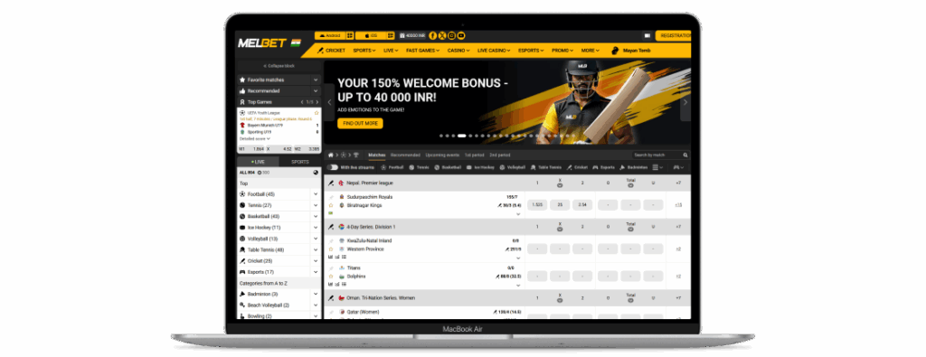 Melbet India app and website — real-money betting options for Indian users